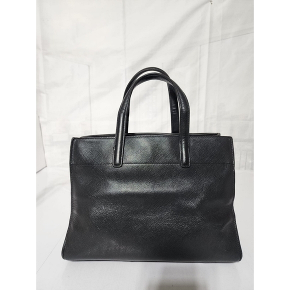 Prada Saffiano Soft Triple Pocket Tote Bag Black - Picture 8 of 16